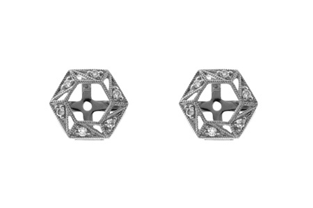 B036-72647: EARRING JACKETS .08 TW (FOR 0.50-1.00 CT TW STUDS)